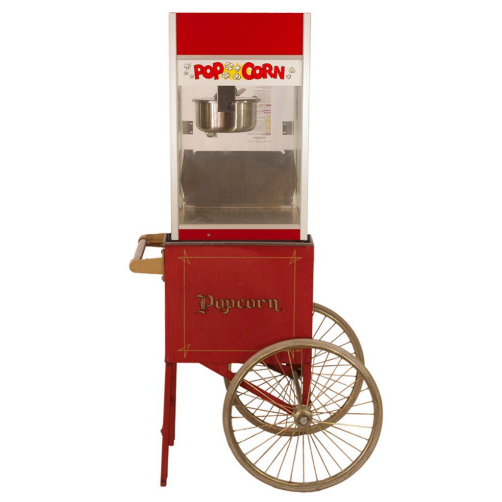 nostalgia popcorn machine cart 10oz