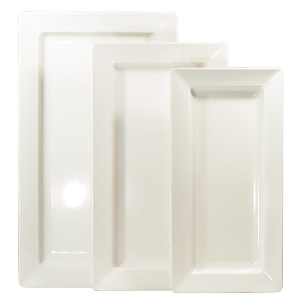 White Melamine Trays - Celebrations! Party Rentals